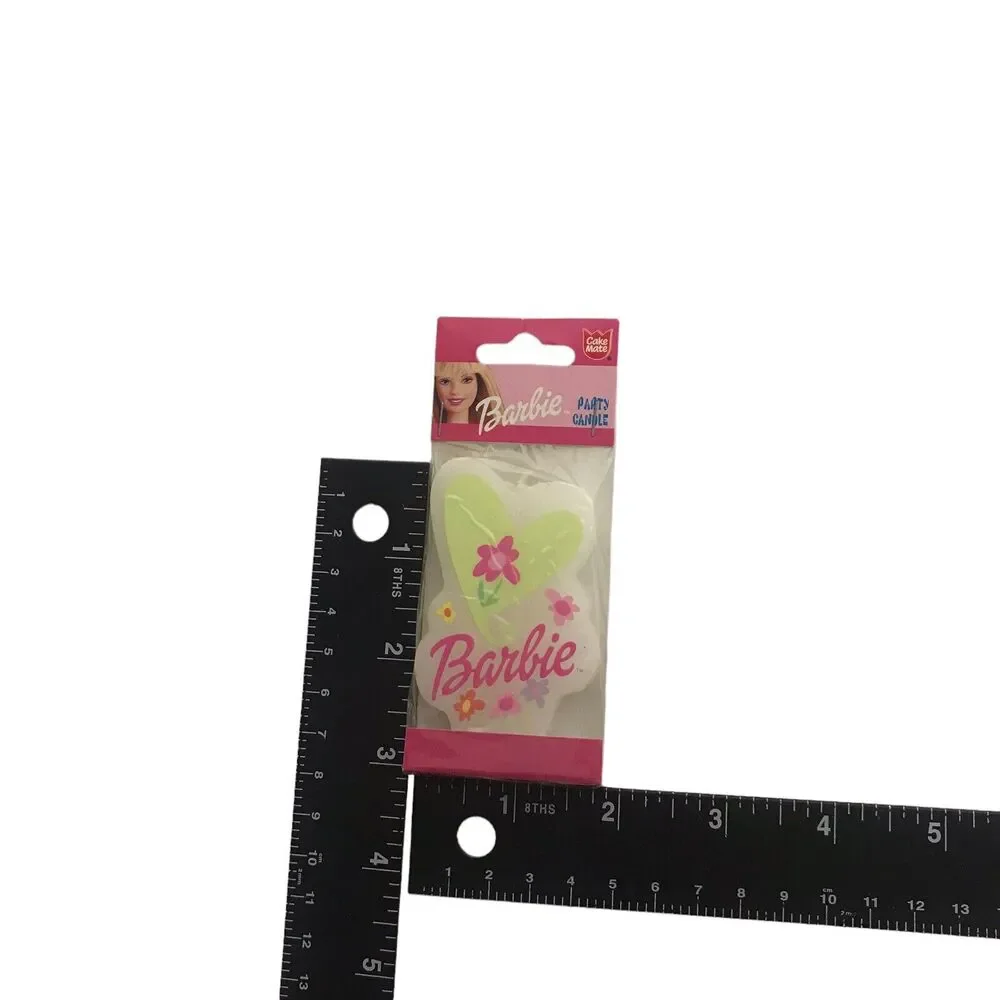 Vintage 90s 1999 Cake Mate Mattel Barbie Birthday Party Cake Topper Candle Heart